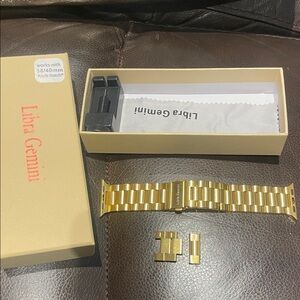 Libra Gemini gold Apple Watch band
